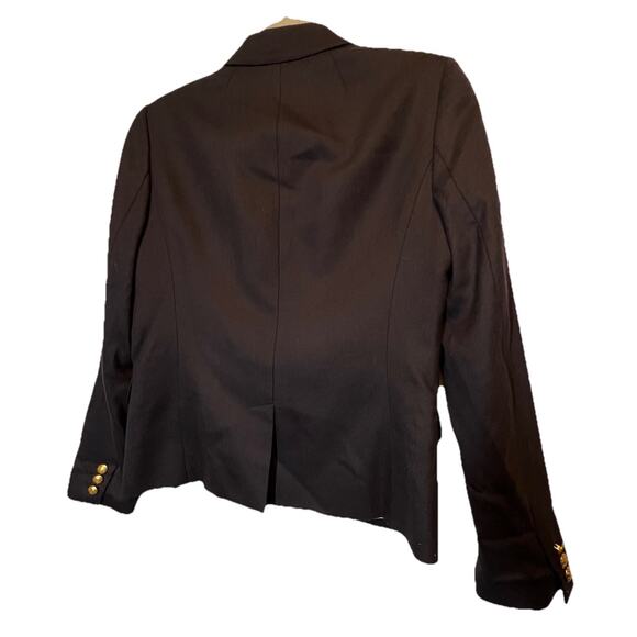 J Crew Womens Schoolboy Wool Blazer Sz 4 Navy 2 Button Classic Preppy Old Money - Picture 5 of 10